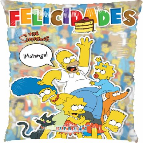 Globo Metalico Promocion Los Simpsons 20" Met