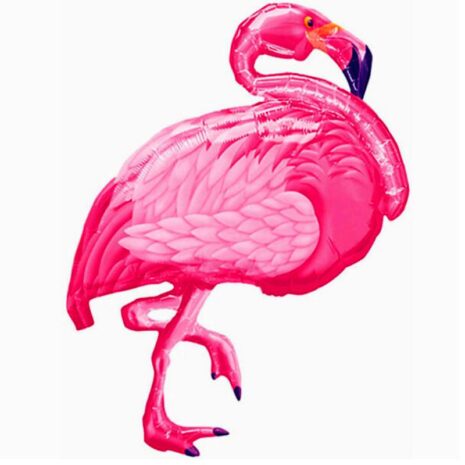 Globo Metálico Cumpleaños Mensaje Flamingo 36"