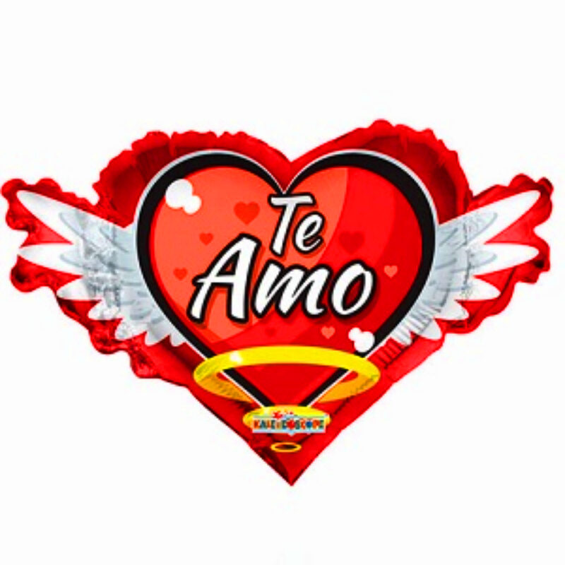 Globo Metalico San Valentin te amo corazon 36"