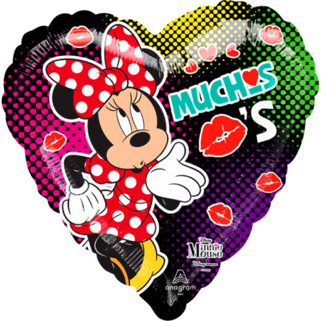 Globo Metalico San Valentin minnie muchos besos 18" Gelli
