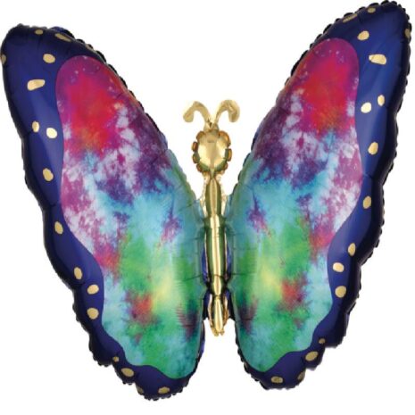 Globo Metalico Mariposa Multicolor Magia Morada de Primavera & Verano, 36 Pulgadas en Forma de Mariposa, Marca Anagram