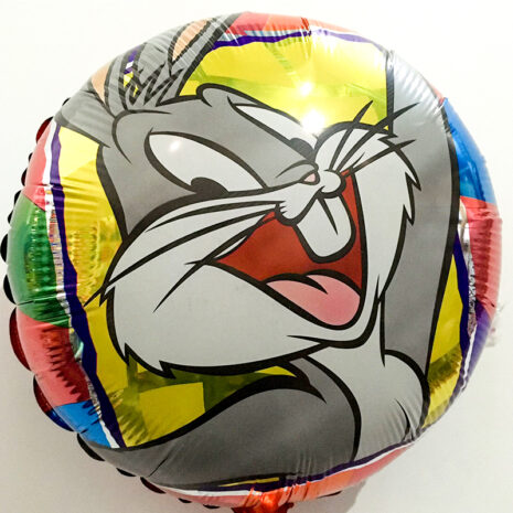 Globo Metalico Bugs Bunny de Cumpleaños, 18 Pulgadas en Forma de Circulo, Marca Anagram