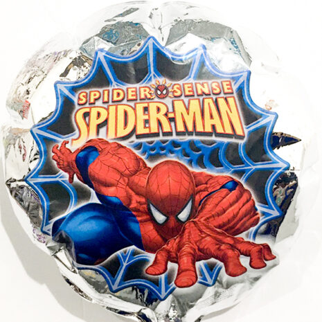 Globo Metalico Spider Man al Ataque de Cumpleaños, 09 Pulgadas en Forma de Circulo, Marca Kaleidoscope